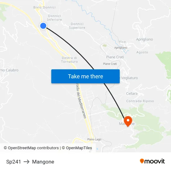 Sp241 to Mangone map