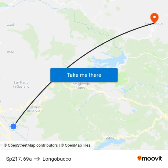 Sp217, 69a to Longobucco map