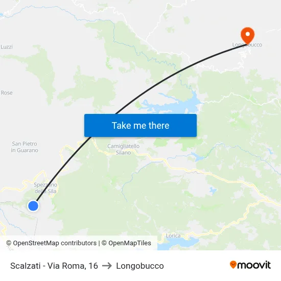 Scalzati - Roma Street, 16 to Longobucco map