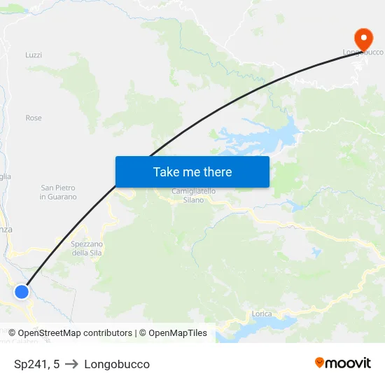 Sp241, 5 to Longobucco map