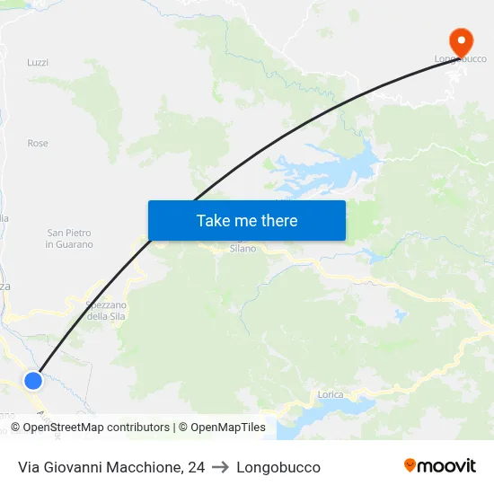 Giovanni Macchione Street, 24 to Longobucco map