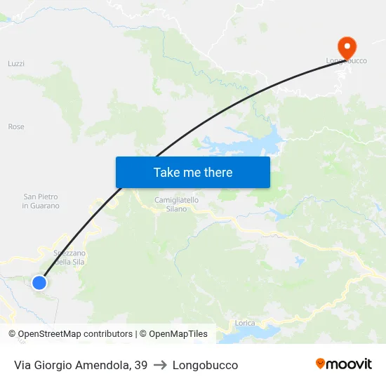 Giorgio Amendola Street, 39 to Longobucco map