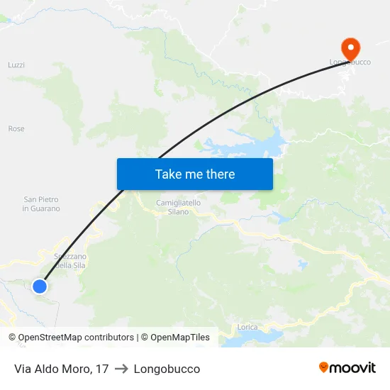 Aldo Moro Street, 17 to Longobucco map