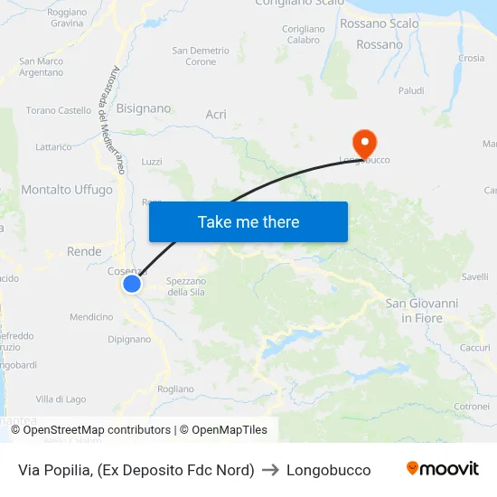 Popilia Street (Ex FDC North Depot) to Longobucco map