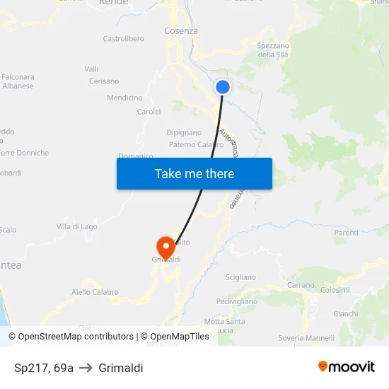 Sp217, 69a to Grimaldi map