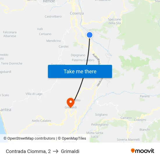 Ciomma District, 2 to Grimaldi map