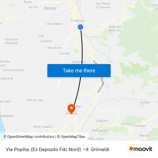Popilia Street (Ex FDC North Depot) to Grimaldi map