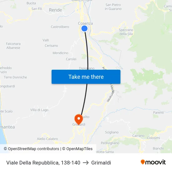 Republic Avenue, 138-140 to Grimaldi map