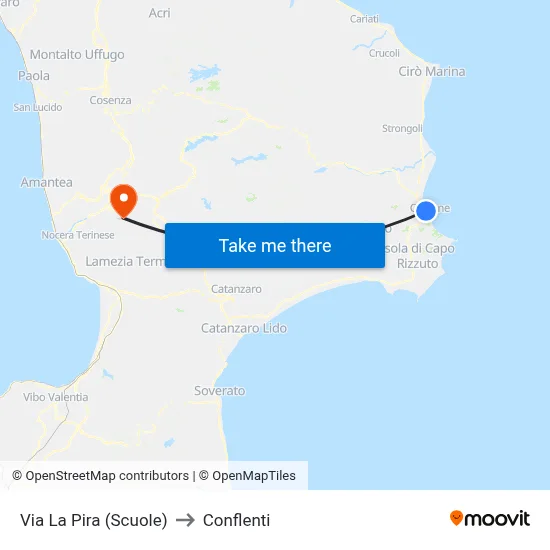 Via La Pira (Scuole) to Conflenti map