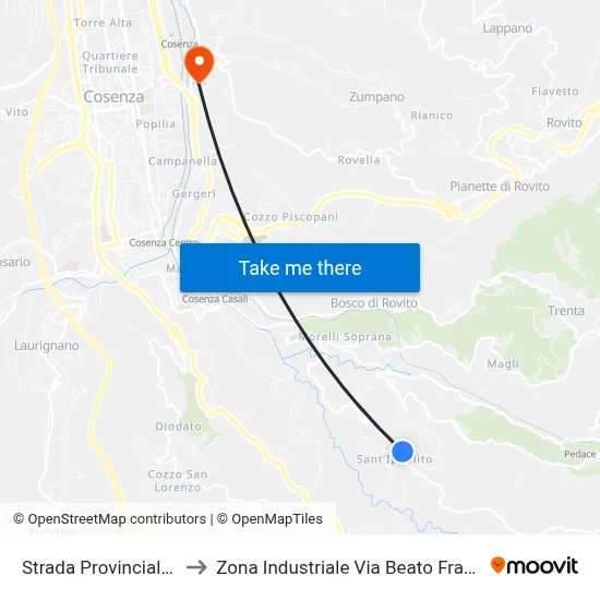 Provincial Road 217, 60 to Industrial Zone Via Beato Francesco Marini map