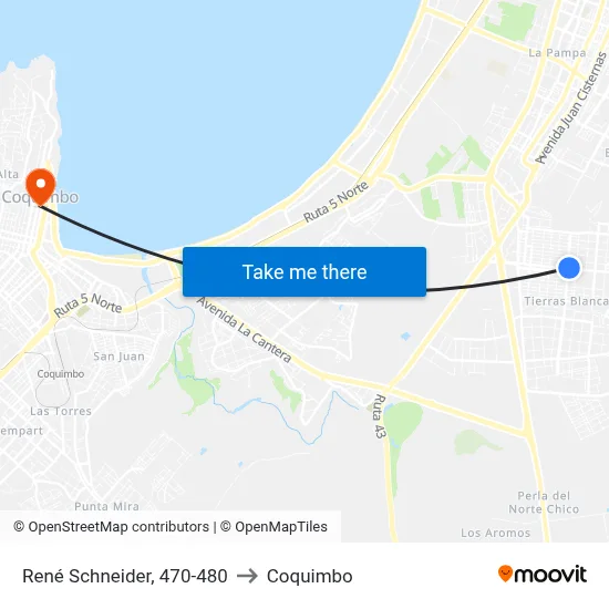 René Schneider, 470-480 to Coquimbo map