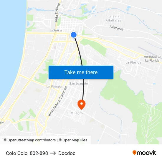 Colo Colo, 802-898 to Docdoc map