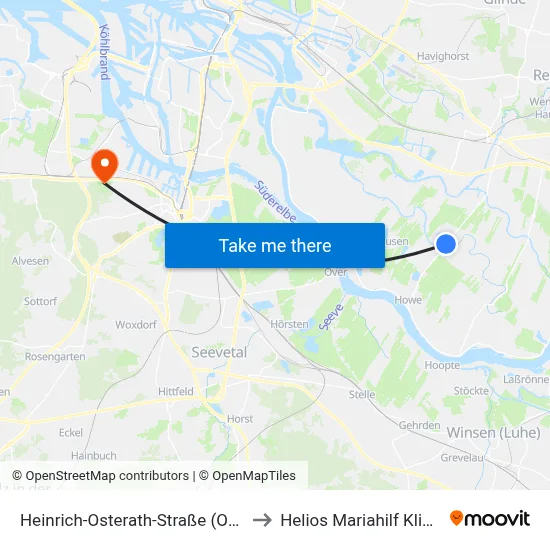 Heinrich-Osterath-Straße (Ost) to Helios Mariahilf Klinik map