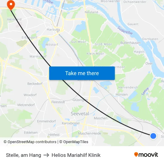 Stelle, am Hang to Helios Mariahilf Klinik map
