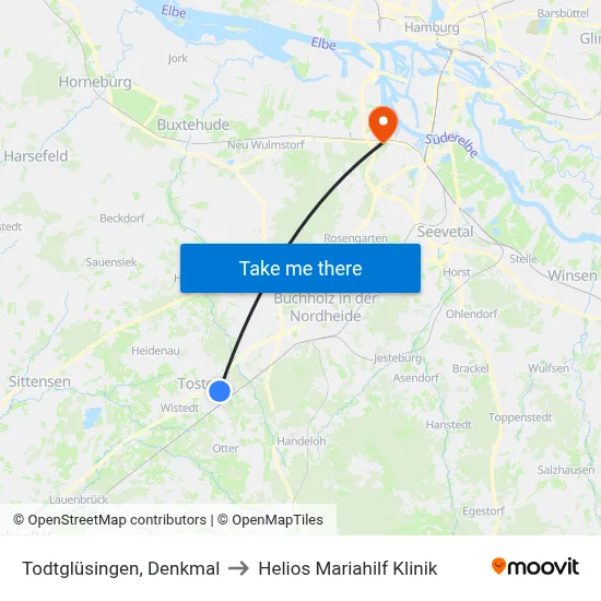 Todtglüsingen, Denkmal to Helios Mariahilf Klinik map