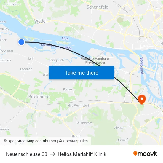Neuenschleuse 33 to Helios Mariahilf Klinik map