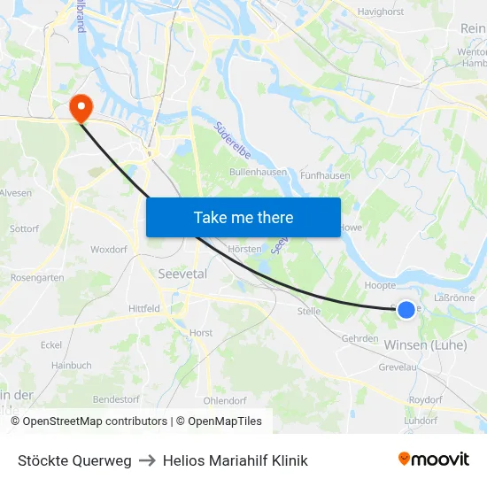 Stöckte Querweg to Helios Mariahilf Klinik map