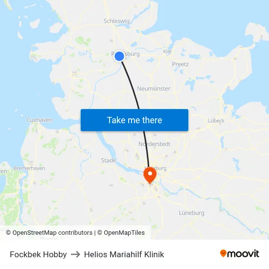 Fockbek Hobby to Helios Mariahilf Klinik map