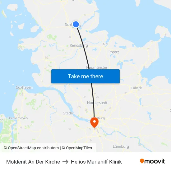 Moldenit An Der Kirche to Helios Mariahilf Klinik map
