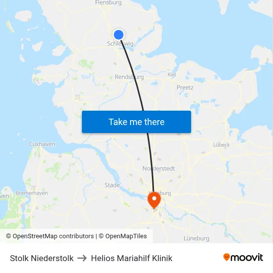 Stolk Niederstolk to Helios Mariahilf Klinik map