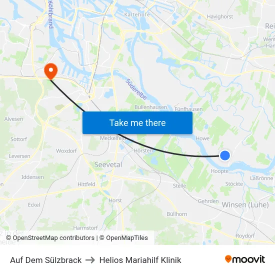 Auf Dem Sülzbrack to Helios Mariahilf Klinik map