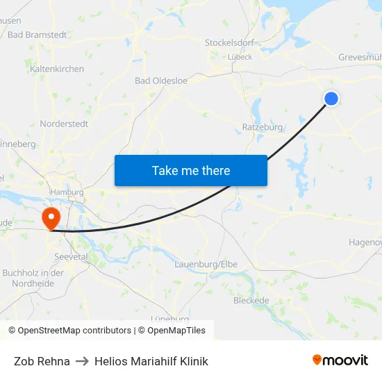 Zob Rehna to Helios Mariahilf Klinik map