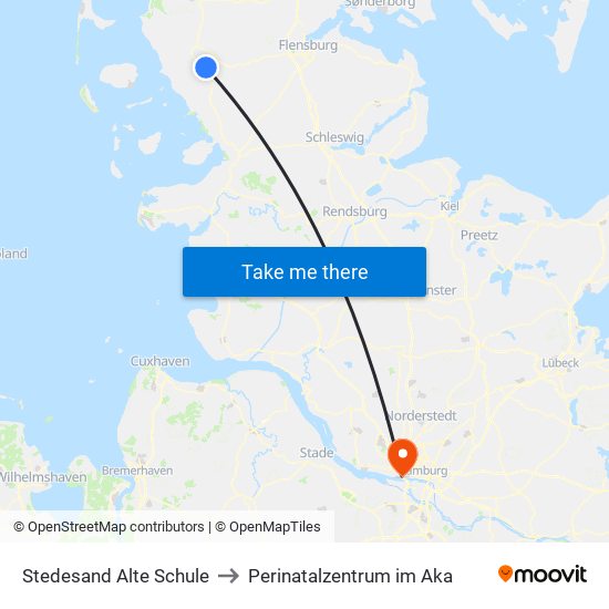 Stedesand Alte Schule to Perinatalzentrum im Aka map