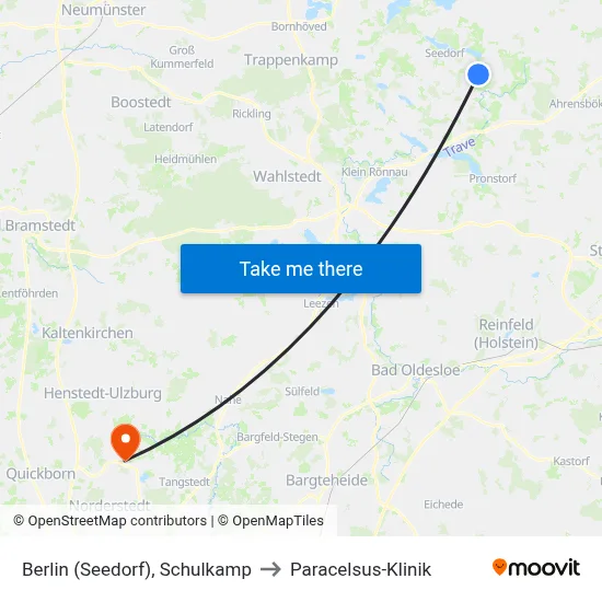 Berlin (Seedorf), Schulkamp to Paracelsus-Klinik map
