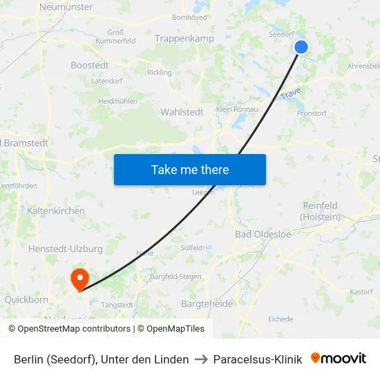Berlin (Seedorf), Unter den Linden to Paracelsus-Klinik map