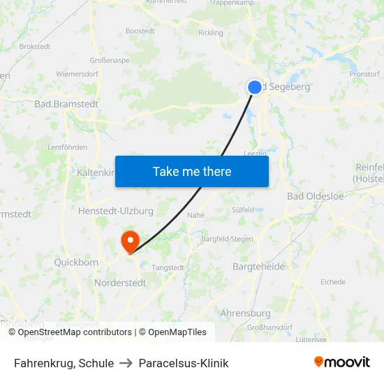 Fahrenkrug, Schule to Paracelsus-Klinik map