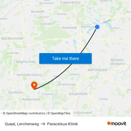 Quaal, Lerchenweg to Paracelsus-Klinik map