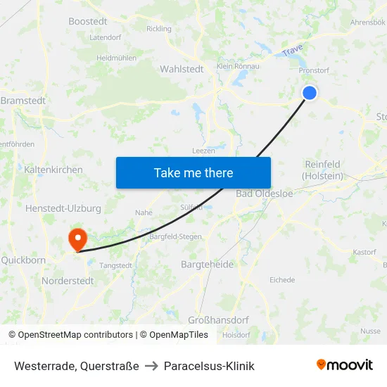 Westerrade, Querstraße to Paracelsus-Klinik map