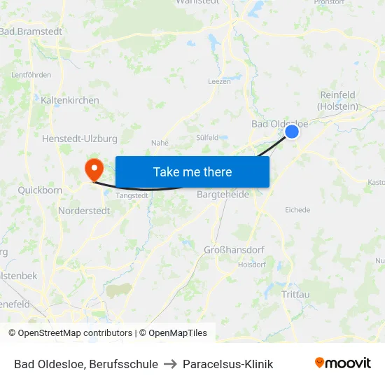 Bad Oldesloe, Berufsschule to Paracelsus-Klinik map