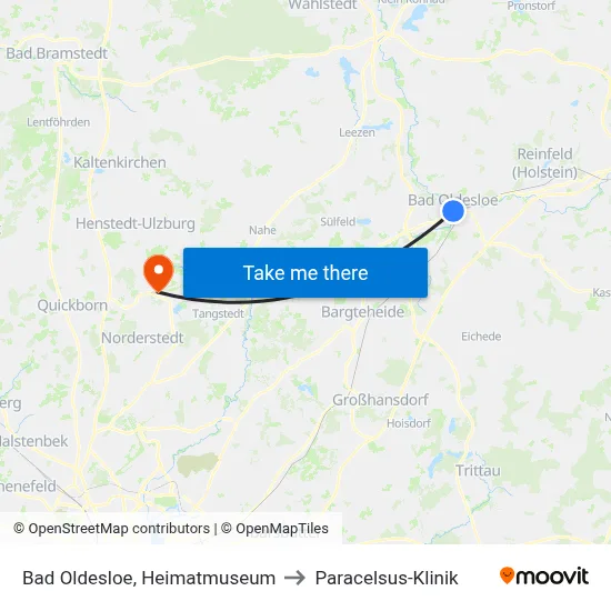 Bad Oldesloe, Heimatmuseum to Paracelsus-Klinik map