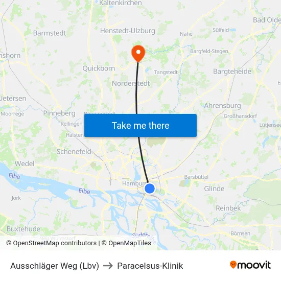 Ausschläger Weg (Lbv) to Paracelsus-Klinik map
