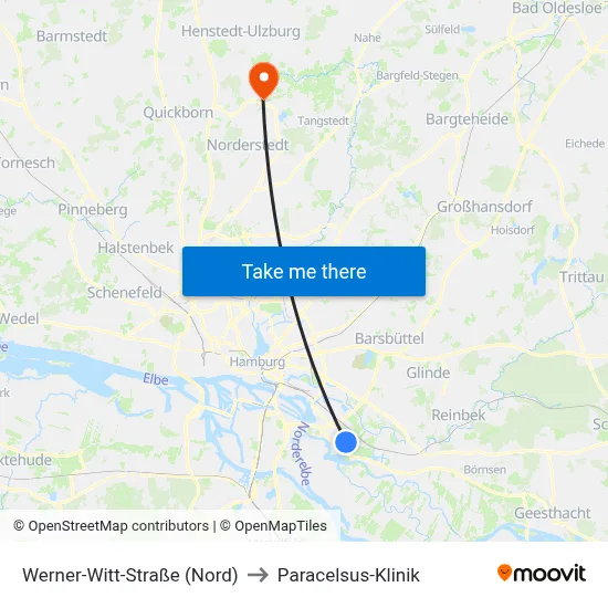 Werner-Witt-Straße (Nord) to Paracelsus-Klinik map