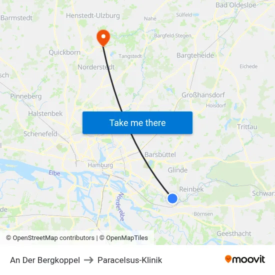 An Der Bergkoppel to Paracelsus-Klinik map