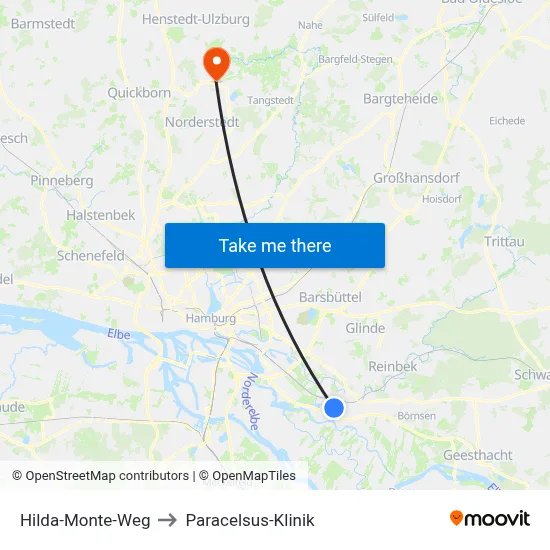 Hilda-Monte-Weg to Paracelsus-Klinik map