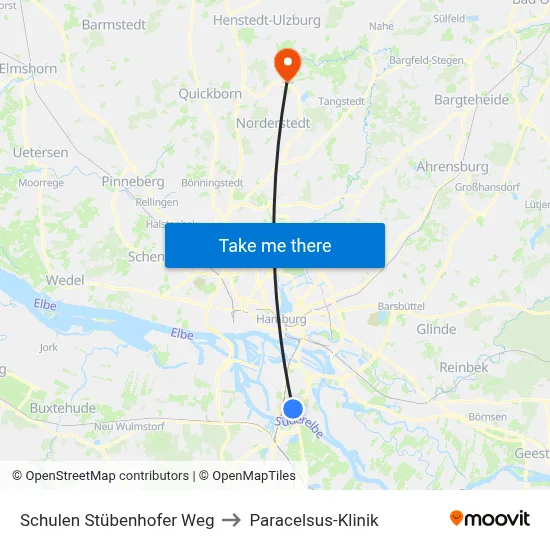 Schulen Stübenhofer Weg to Paracelsus-Klinik map