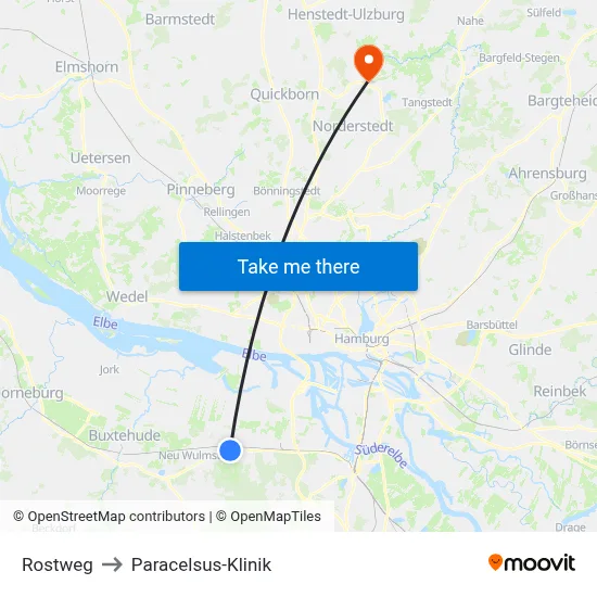 Rostweg to Paracelsus-Klinik map
