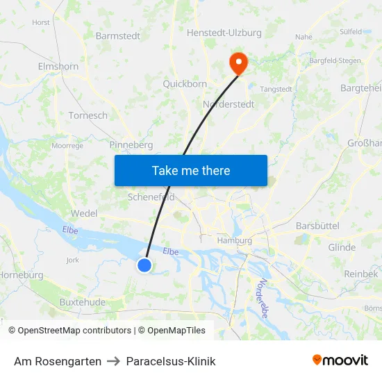 Am Rosengarten to Paracelsus-Klinik map