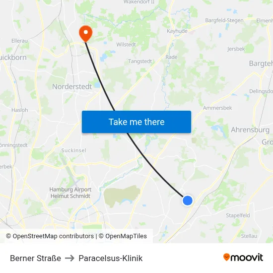 Berner Straße to Paracelsus-Klinik map