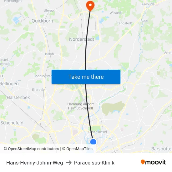 Hans-Henny-Jahnn-Weg to Paracelsus-Klinik map