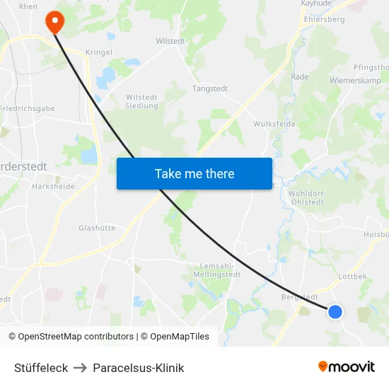 Stüffeleck to Paracelsus-Klinik map