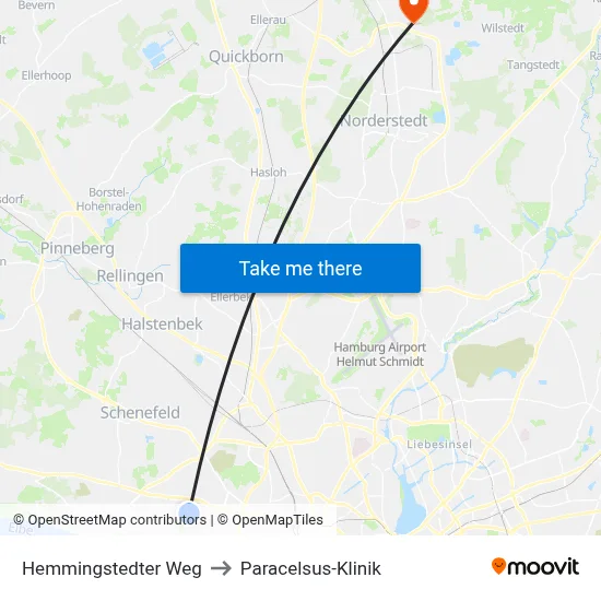 Hemmingstedter Weg to Paracelsus-Klinik map