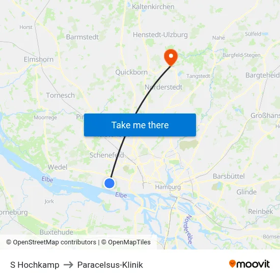 S Hochkamp to Paracelsus-Klinik map