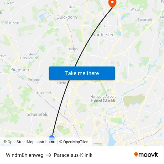 Windmühlenweg to Paracelsus-Klinik map