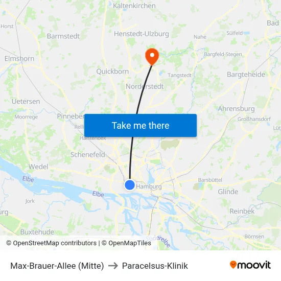 Max-Brauer-Allee (Mitte) to Paracelsus-Klinik map