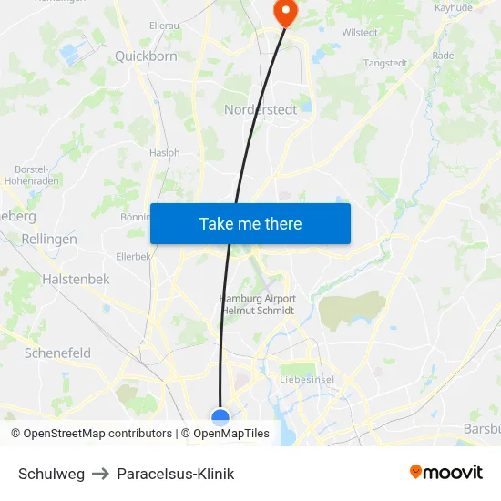 Schulweg to Paracelsus-Klinik map