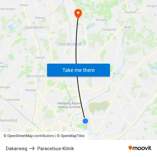 Dakarweg to Paracelsus-Klinik map